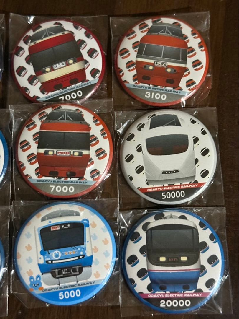 小田急電鉄 第2回 わくわく！スタンプラリー 下北・成城エリア 缶バッジ 12種