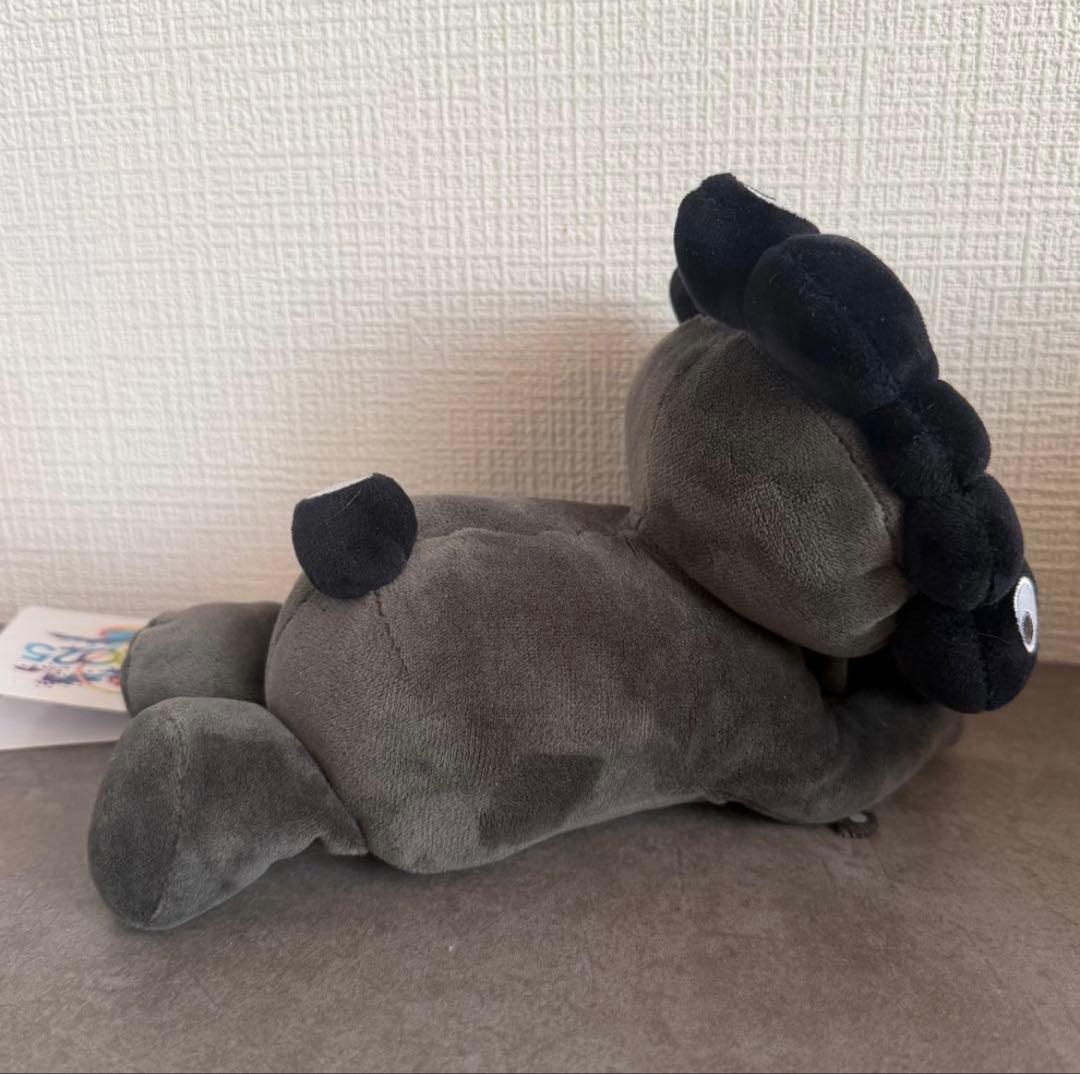 黒ミャクミャク 這い型ぬいぐるみ黒 S 関西万博