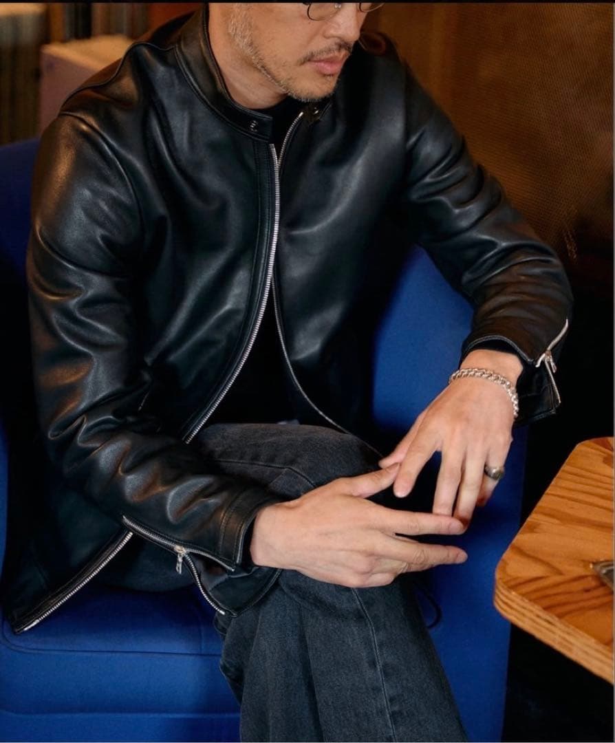 【美品】エディフィス シングルライダース beams f エンメティ