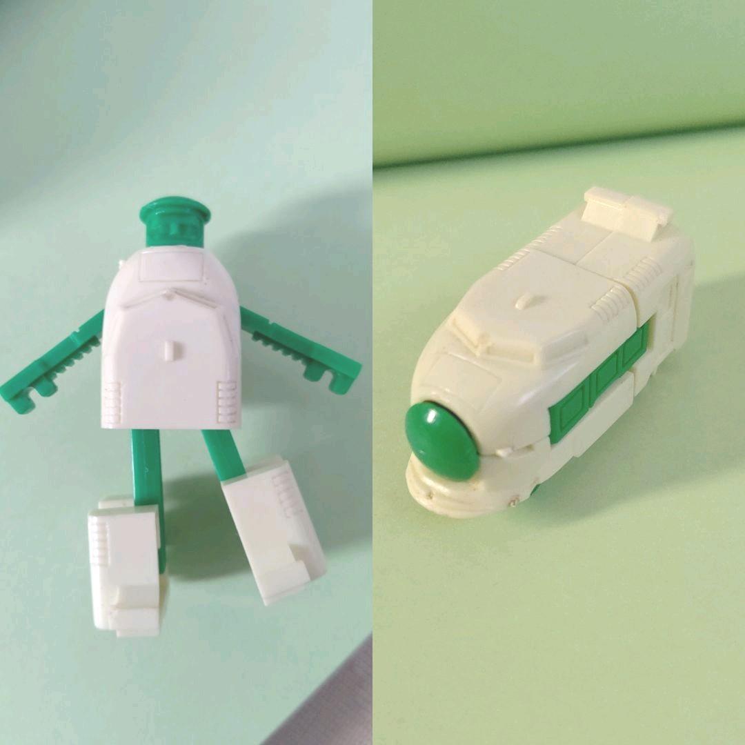 レア　トレインロボ　ロボット　森永　おまけ　昭和レトロ　グリコ　おまけ