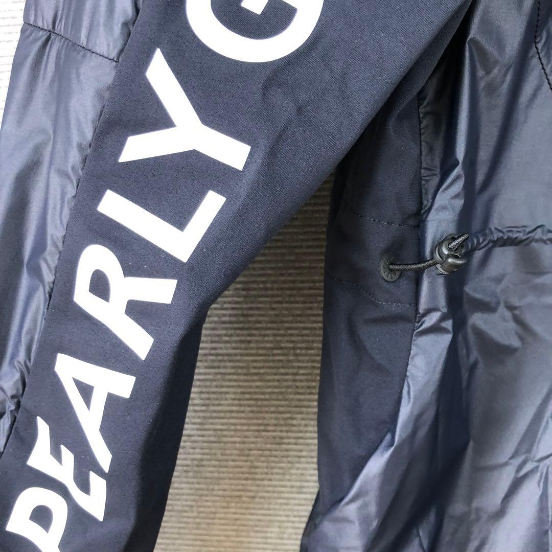 PEARLY GATES ロゴ ロング フーディコート 1 ネイビー