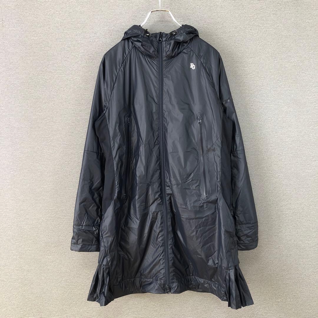 PEARLY GATES ロゴ ロング フーディコート 1 ネイビー