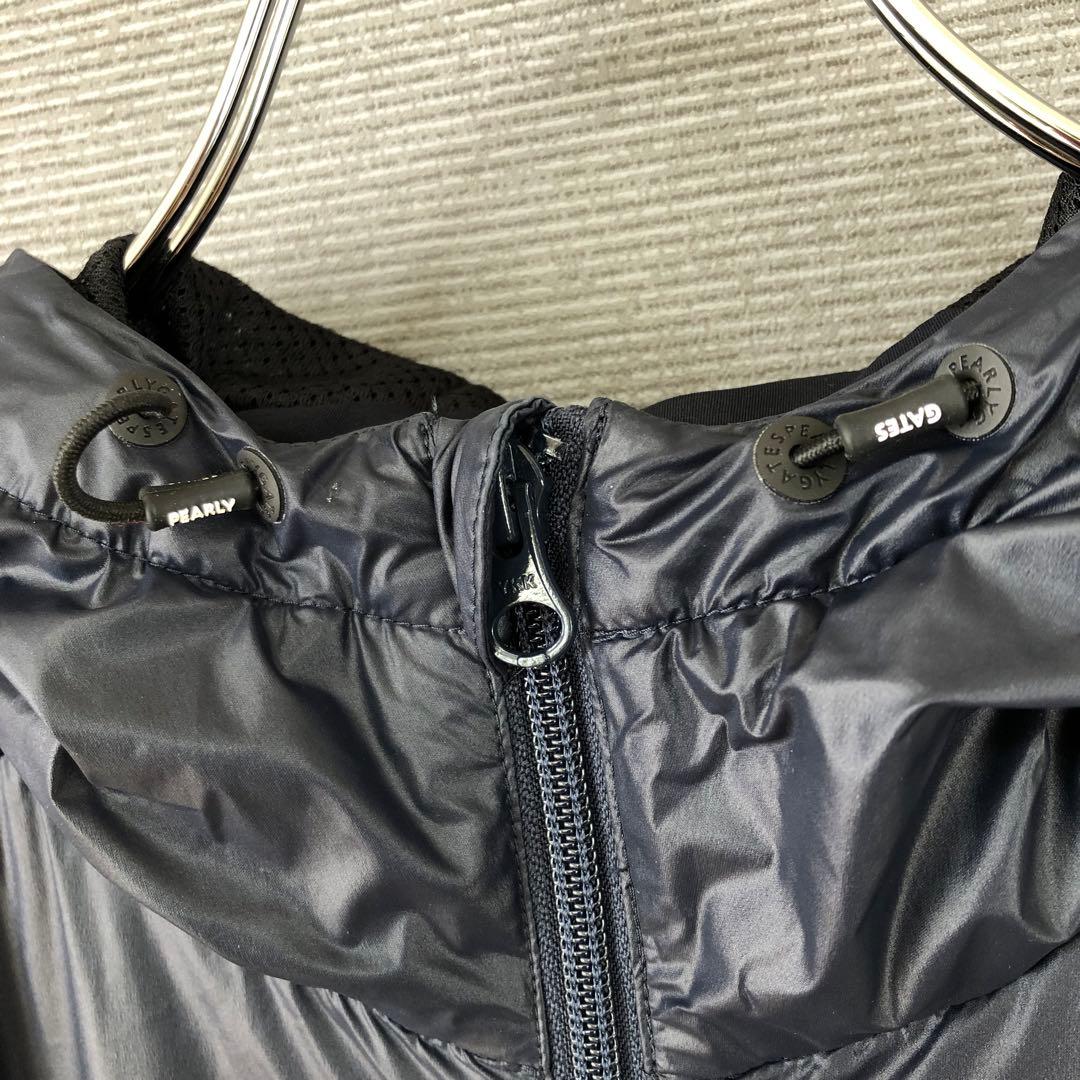 PEARLY GATES ロゴ ロング フーディコート 1 ネイビー