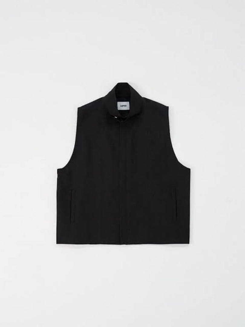 トップス LAPIIS / WOOL GABARDINE DOUBLE ZIP VEST