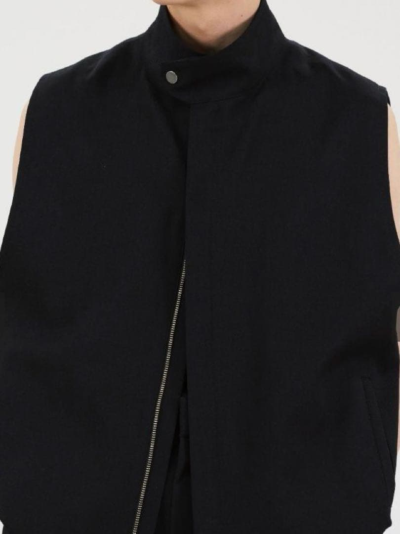 トップス LAPIIS / WOOL GABARDINE DOUBLE ZIP VEST