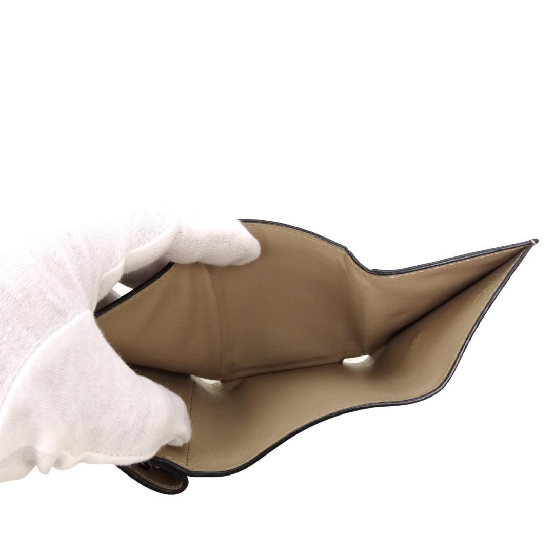 本物 良品 ■ロエベ■アナグラム トライフォールド ウォレット グレージュ 財布