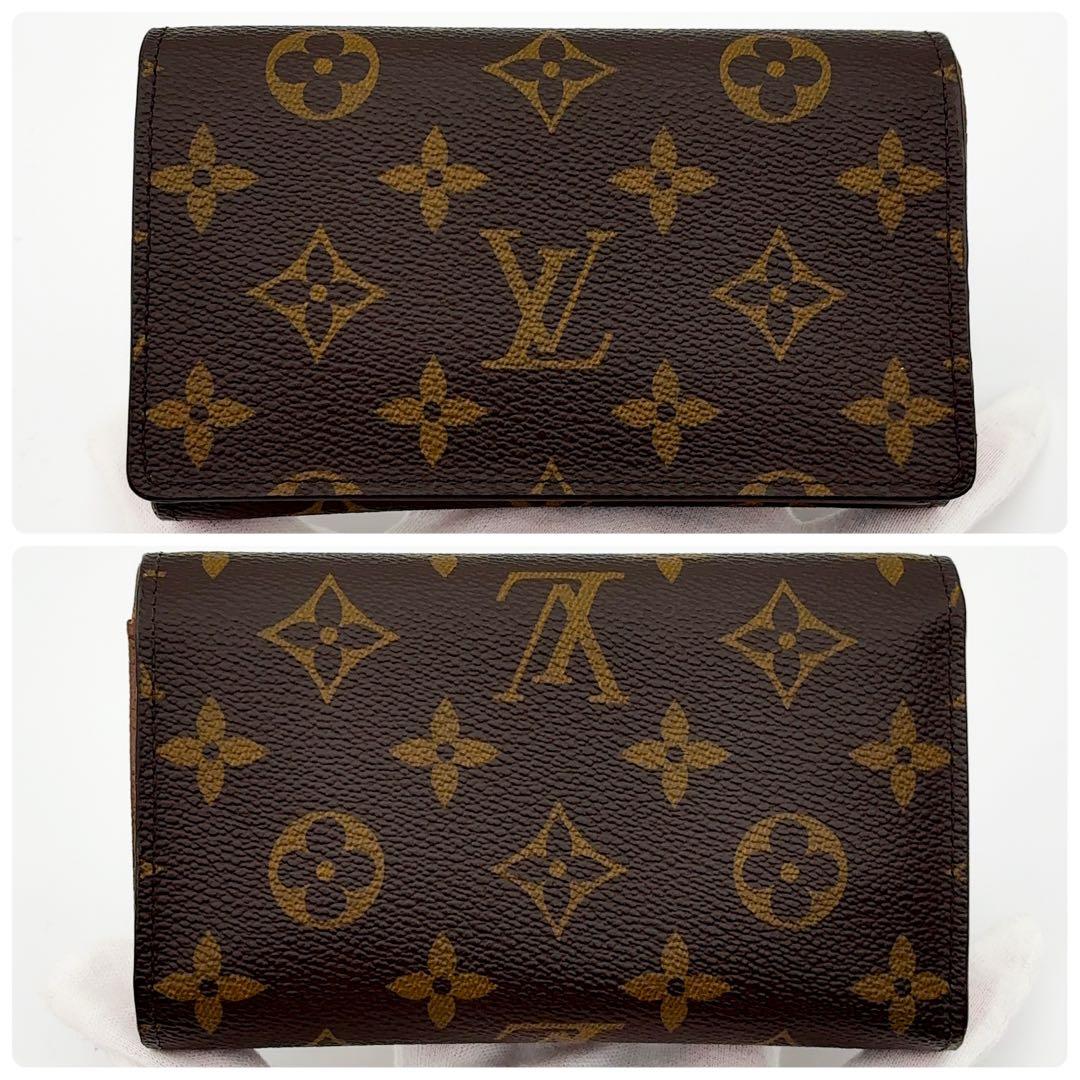 新型★特上美品★ルイヴィトン トレゾール モノグラム 二つ折り財布