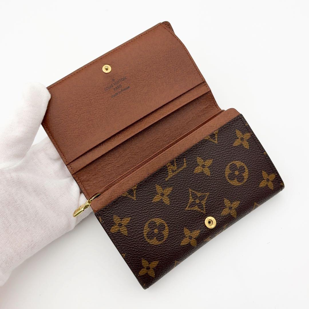 新型★特上美品★ルイヴィトン トレゾール モノグラム 二つ折り財布