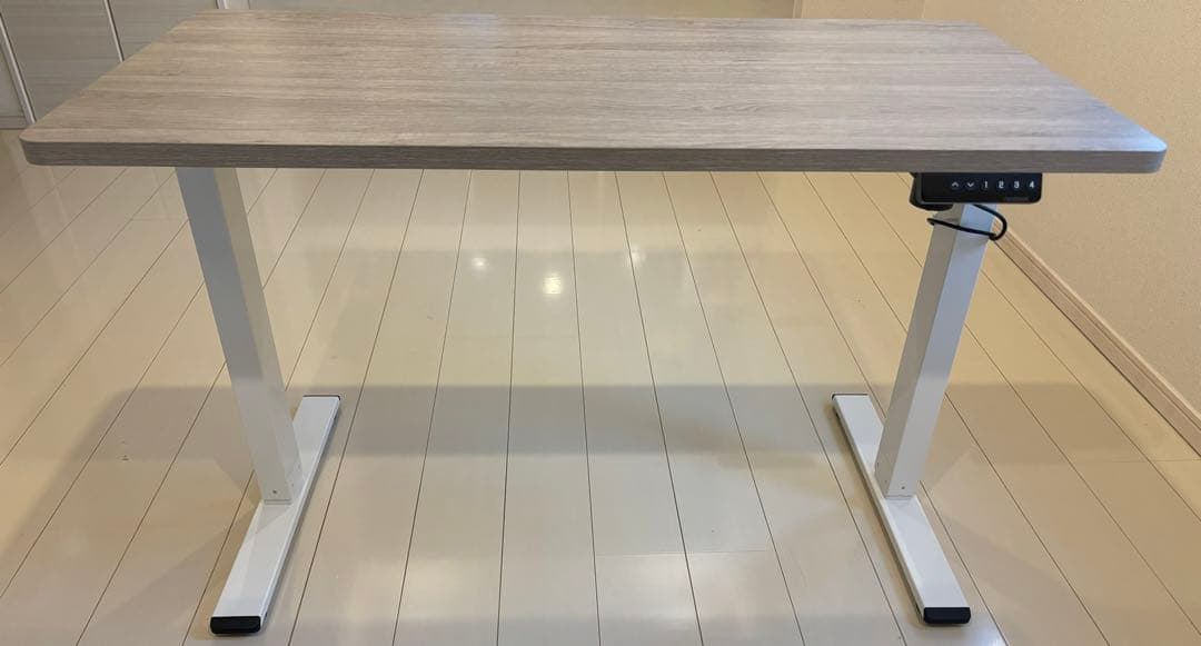 ※今週末までタイムセール　FLEXISPOT 電動式昇降デスク ホワイトウッド