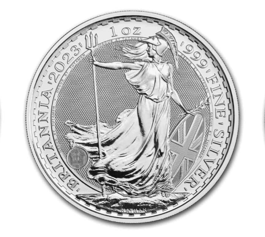 【美品/期間限定値下げ】2023年製 ブリタニア 銀貨 1オンス