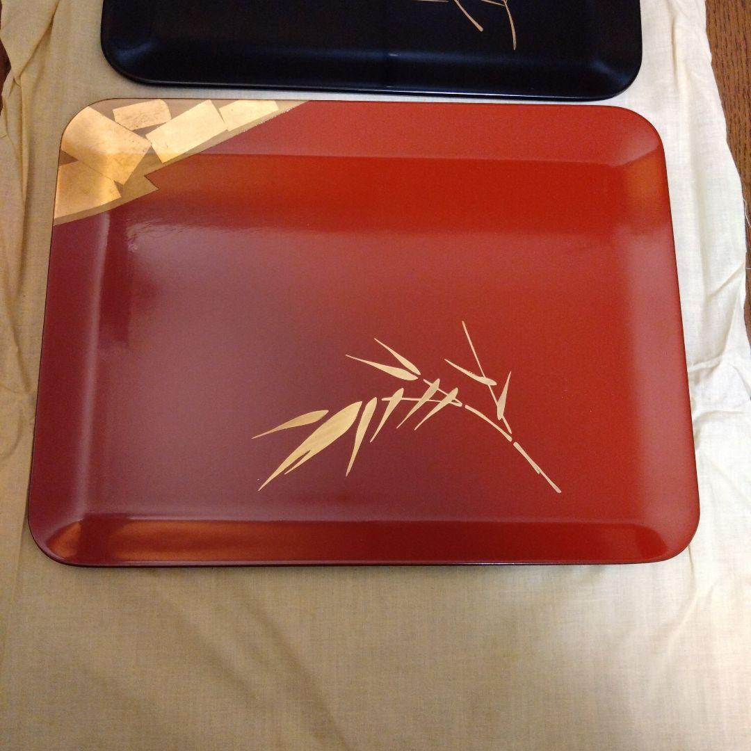 漆器 トレイ 2枚セット