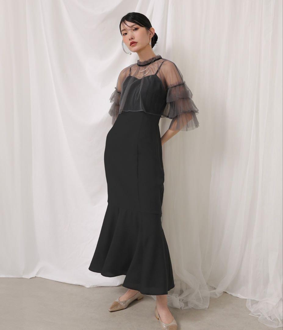 オケージョン パーティードレス Kana チュールティアードボレロ3way