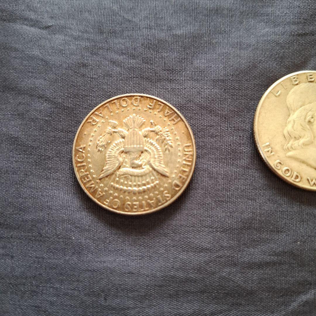 アメリカ、銀貨、ハーフドル銀貨3枚