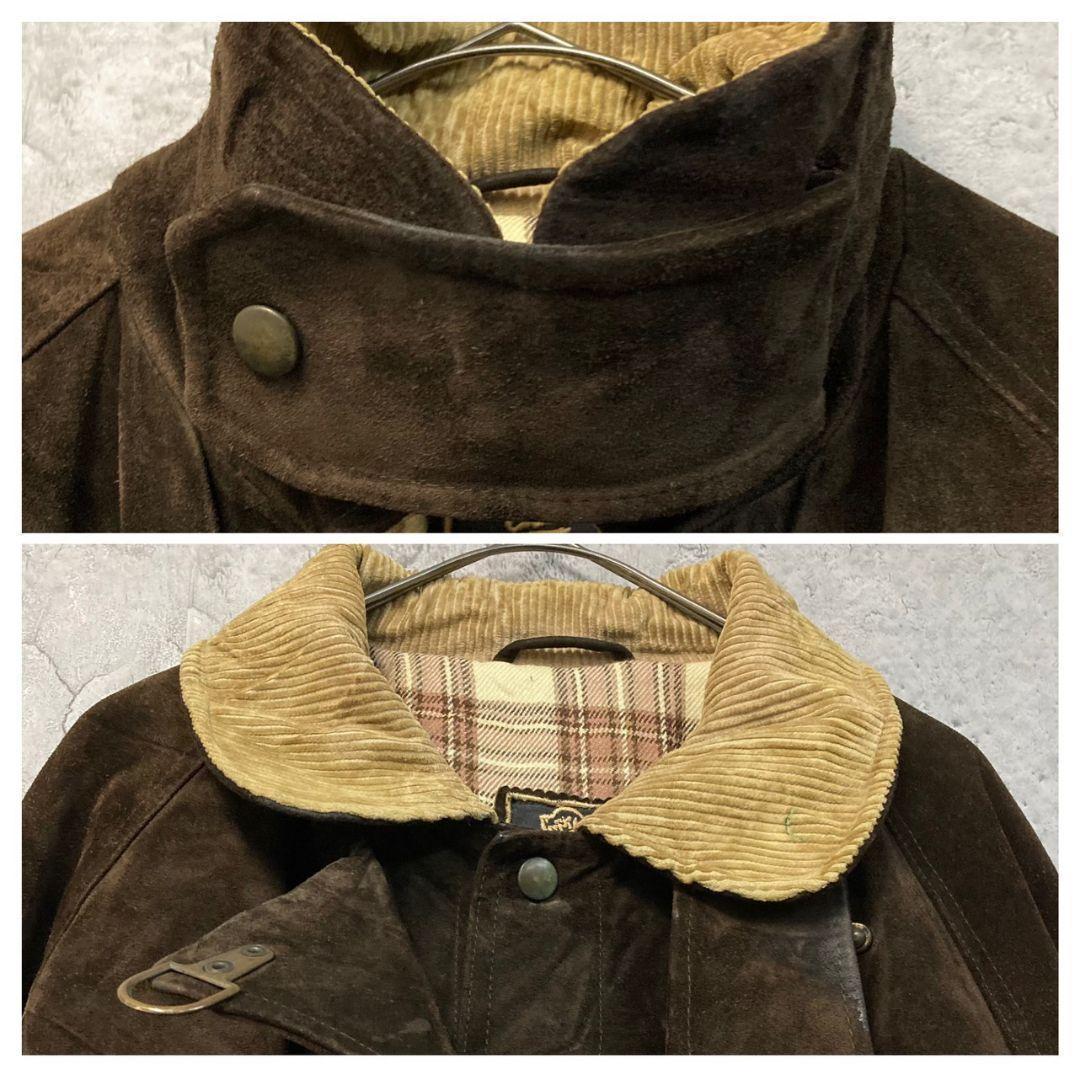 ☆ユーロ古着☆【ファイヤーマンジャケット 本革 スエード】メンズ2XL