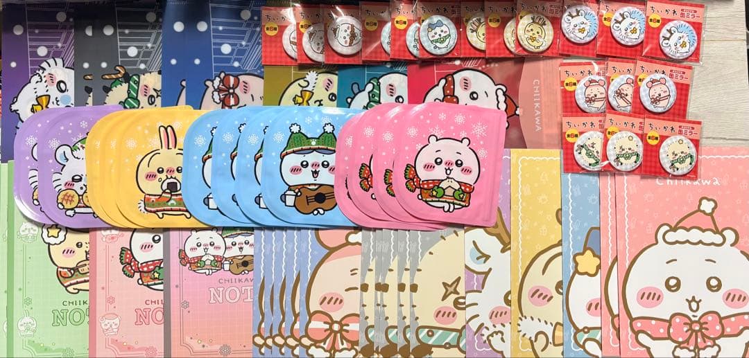 ちいかわ　セブン　ノート　フラットケース　缶ミラー　66コンプリートセット