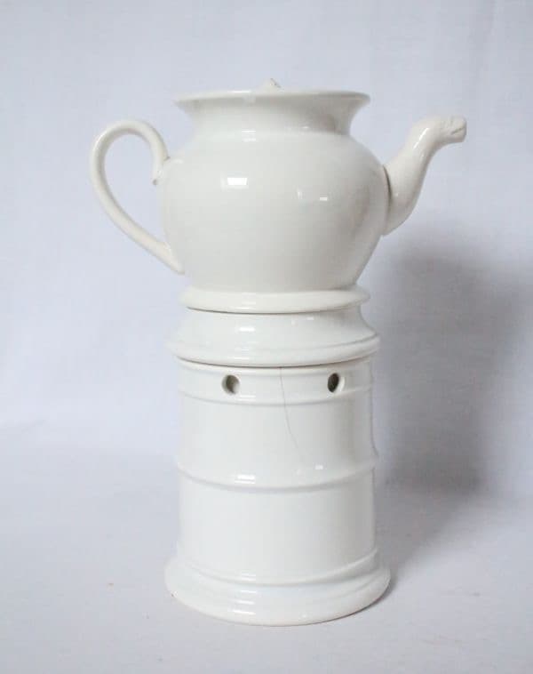 フランス アンティーク サルグミンヌ 古い陶器のティザニエール