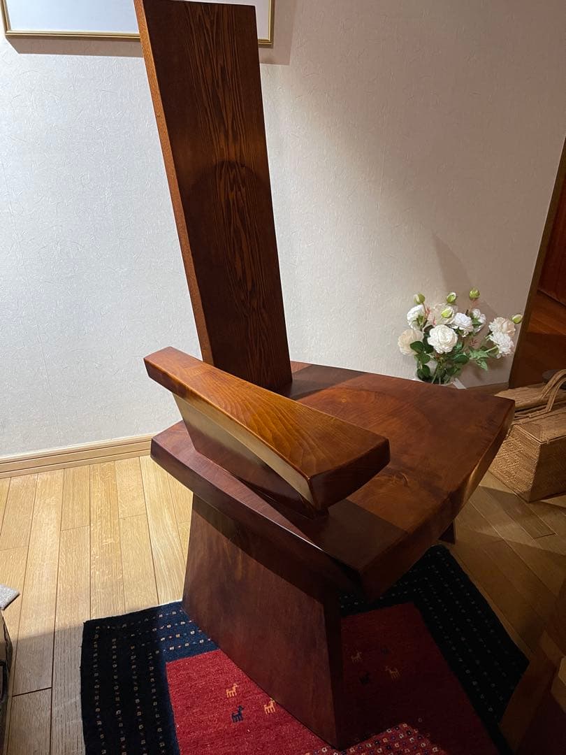 アームチェア　天然木　民藝（発送手配の期日有り・11月第4週）