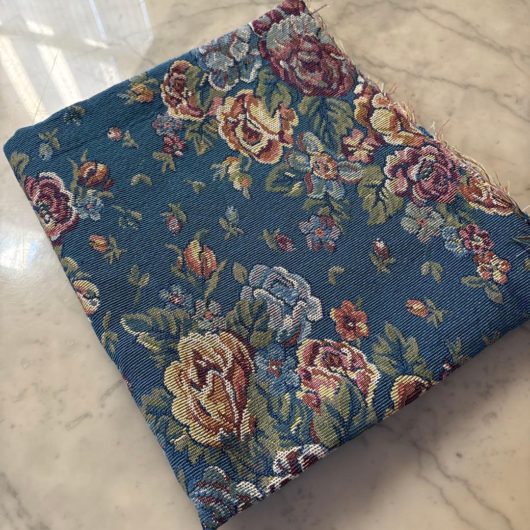 フランス　アンティーク　ヴィンテージ　ファブリック　生地　ゴブラン織