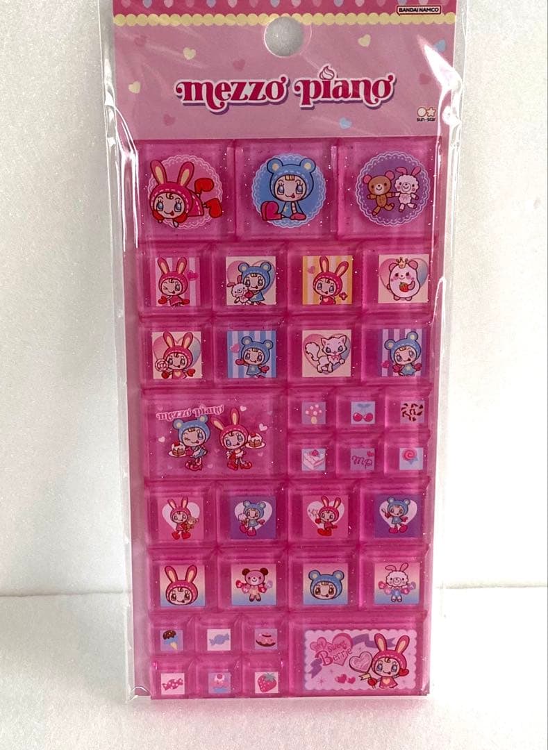 mezzo piano デニムポーチ　カードケース　タイルシールシール