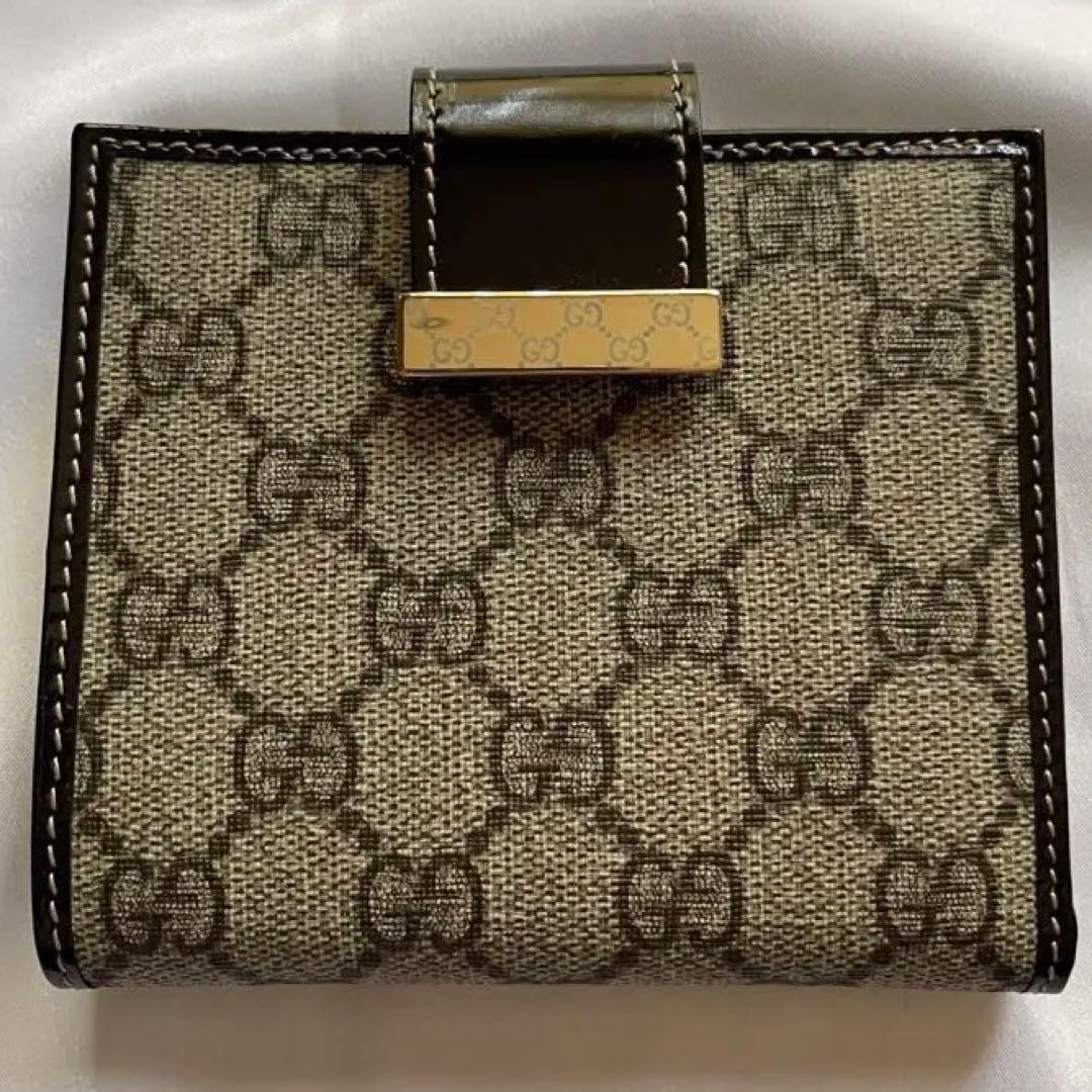 ユニタ★GUCCI GGパターン 二つ折り財布