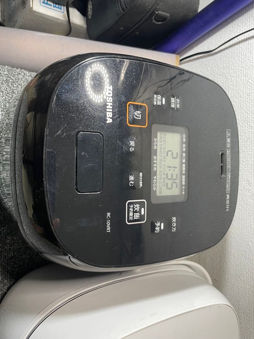 TOSHIBA 多機能炊飯器 黒白セット