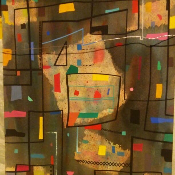 水彩画。抽象　ハーモニーー7