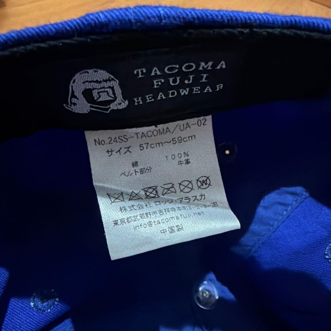 TACOMA FUJI RECORDS キャップ レザーベルト