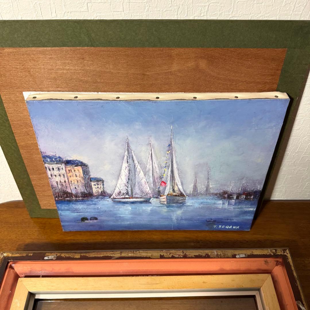 瀬川竜夫 マルセイユ 絵画 油絵