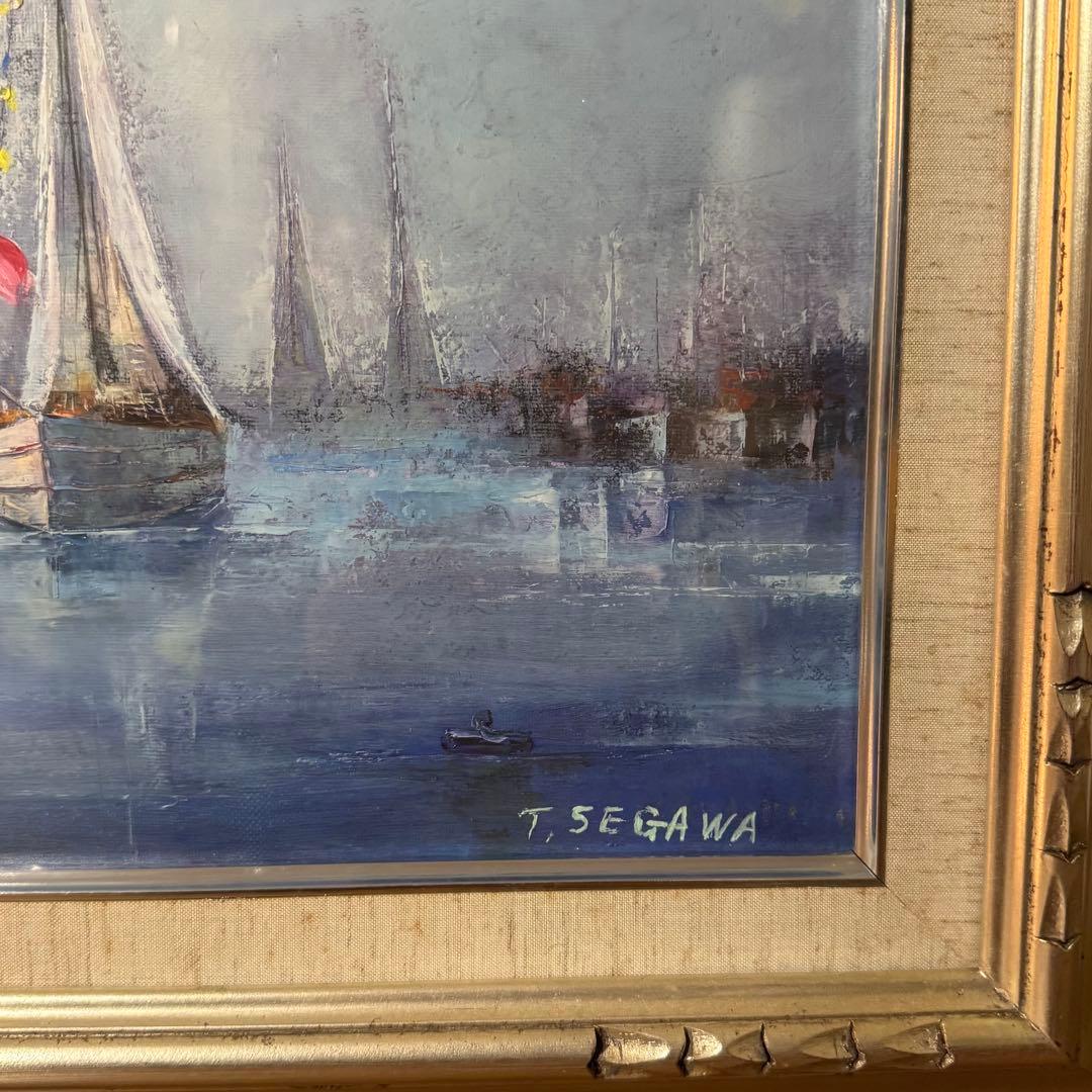 瀬川竜夫 マルセイユ 絵画 油絵