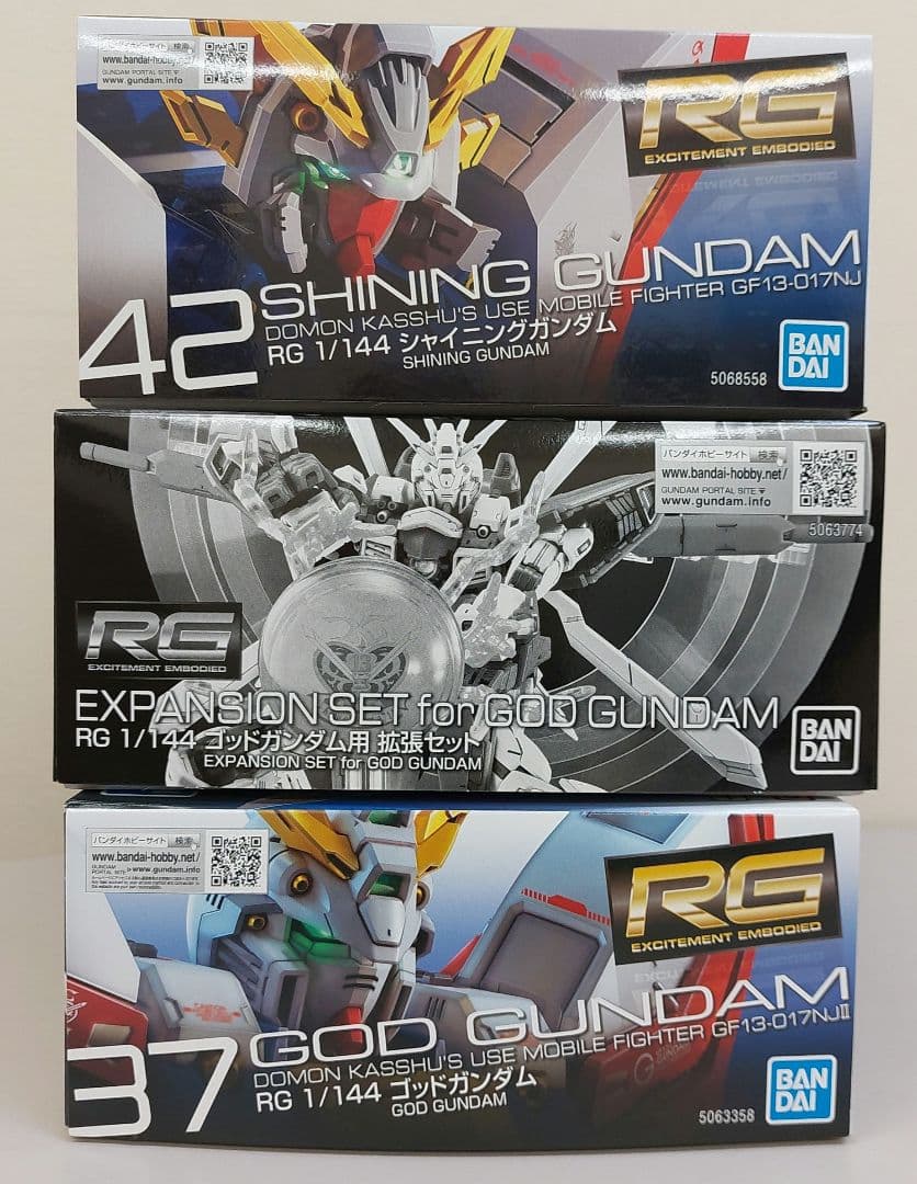 新品　RG 1/144 シャイニングガンダム　ゴッドガンダム　他