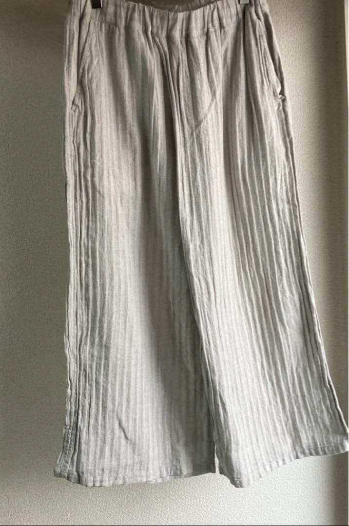 値下げ【美品】plantation メランジWAVE パンツ