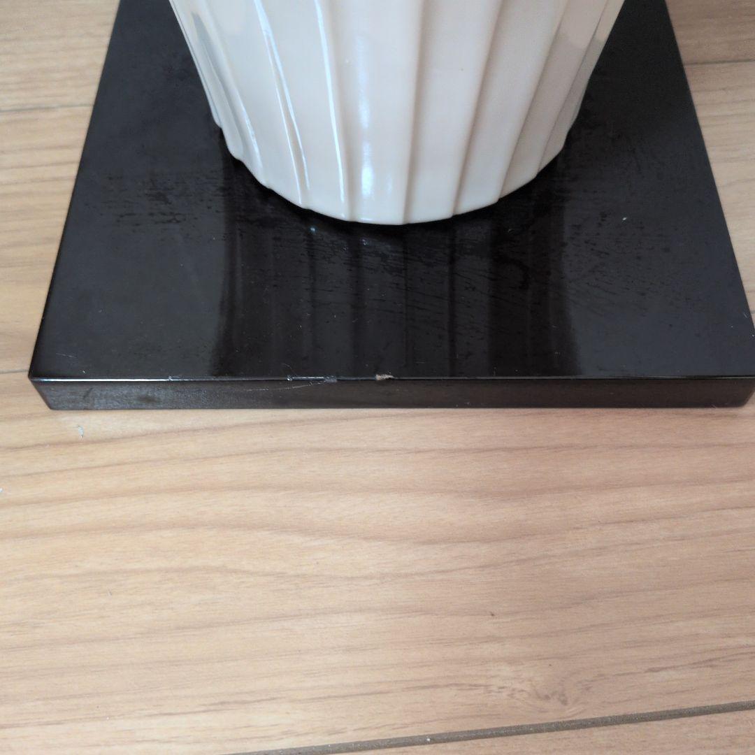 白磁面取壺　山本伸之　約37センチ