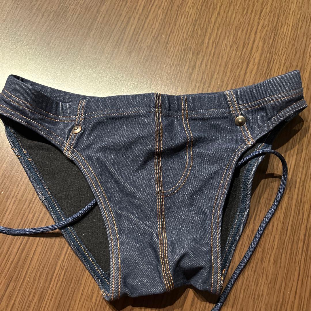 新品未使用　TOOT デニム調メンズ水着 ポケット付き