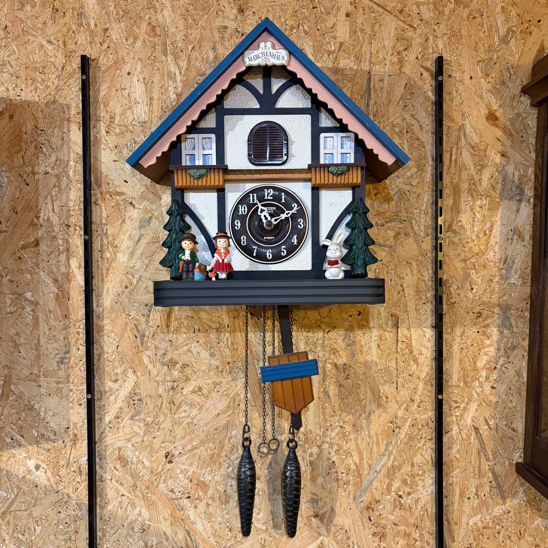 CITIZEN メルヘンハウス　鳩時計　カラクリ時計　壁掛時計　4MJ744