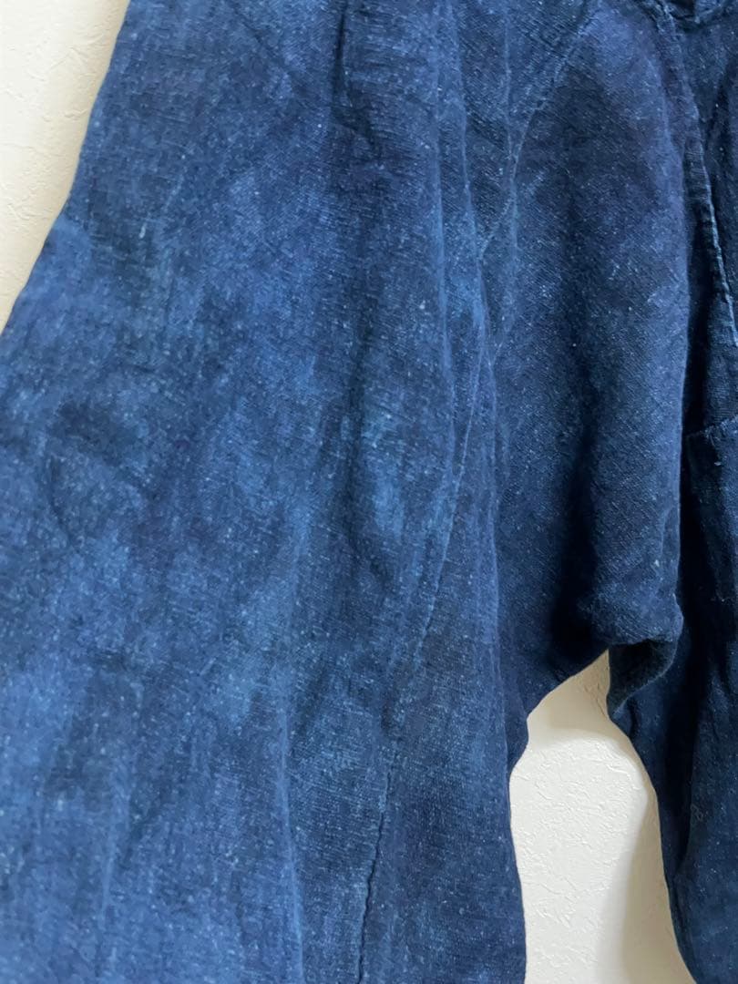 襤褸 藍染 麻？ 木綿？ 野良着 もんぺ 昭和 大正 明治 ぼろ らんる 貴重