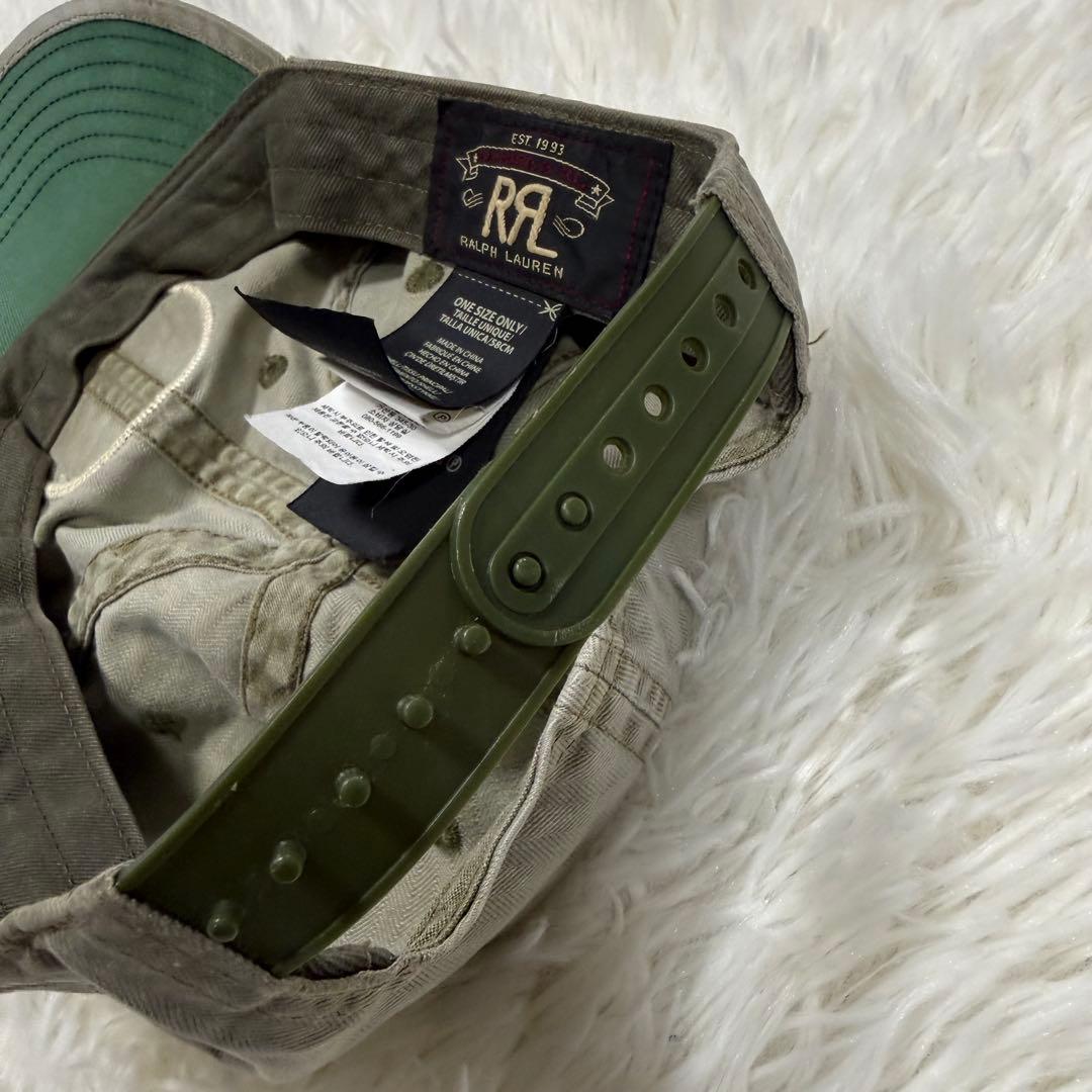 RRL ダブルアールエル ウイングロゴ ボールキャップ ヘリンボーン 刺繍