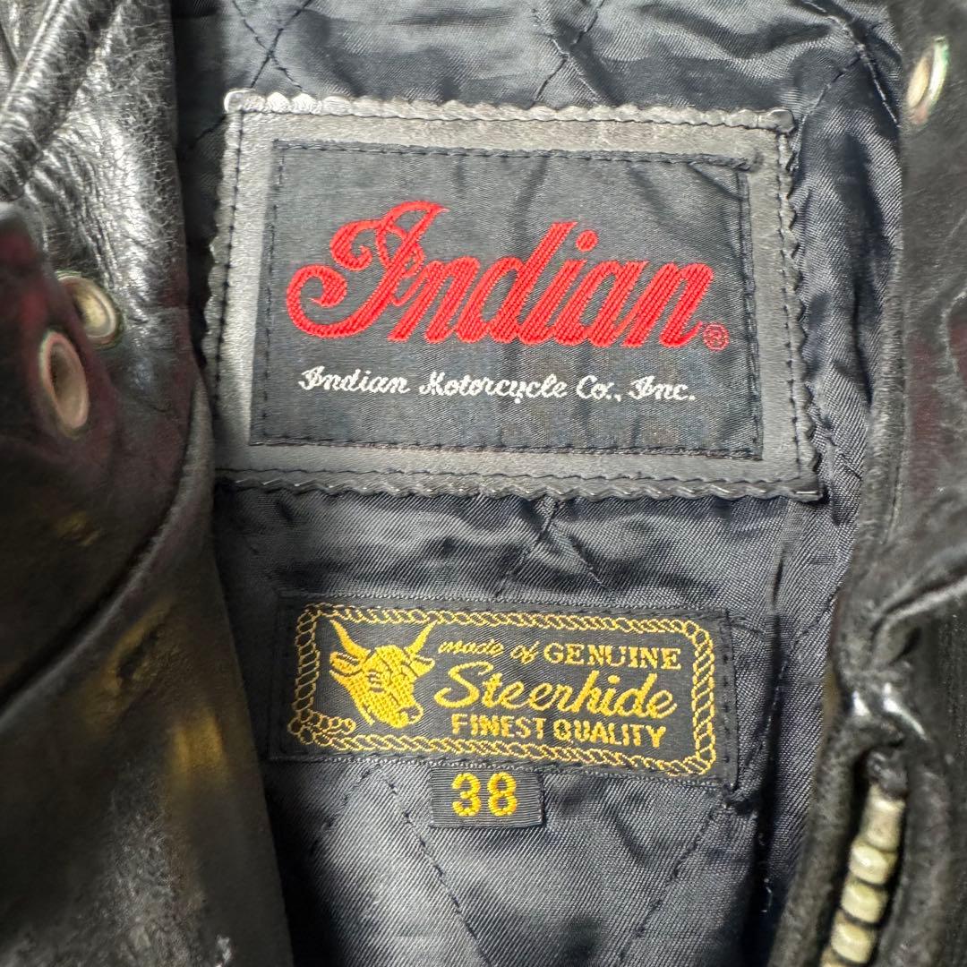 ☆【希少】Indian Motorcycle Co. シングルライダース 38☆