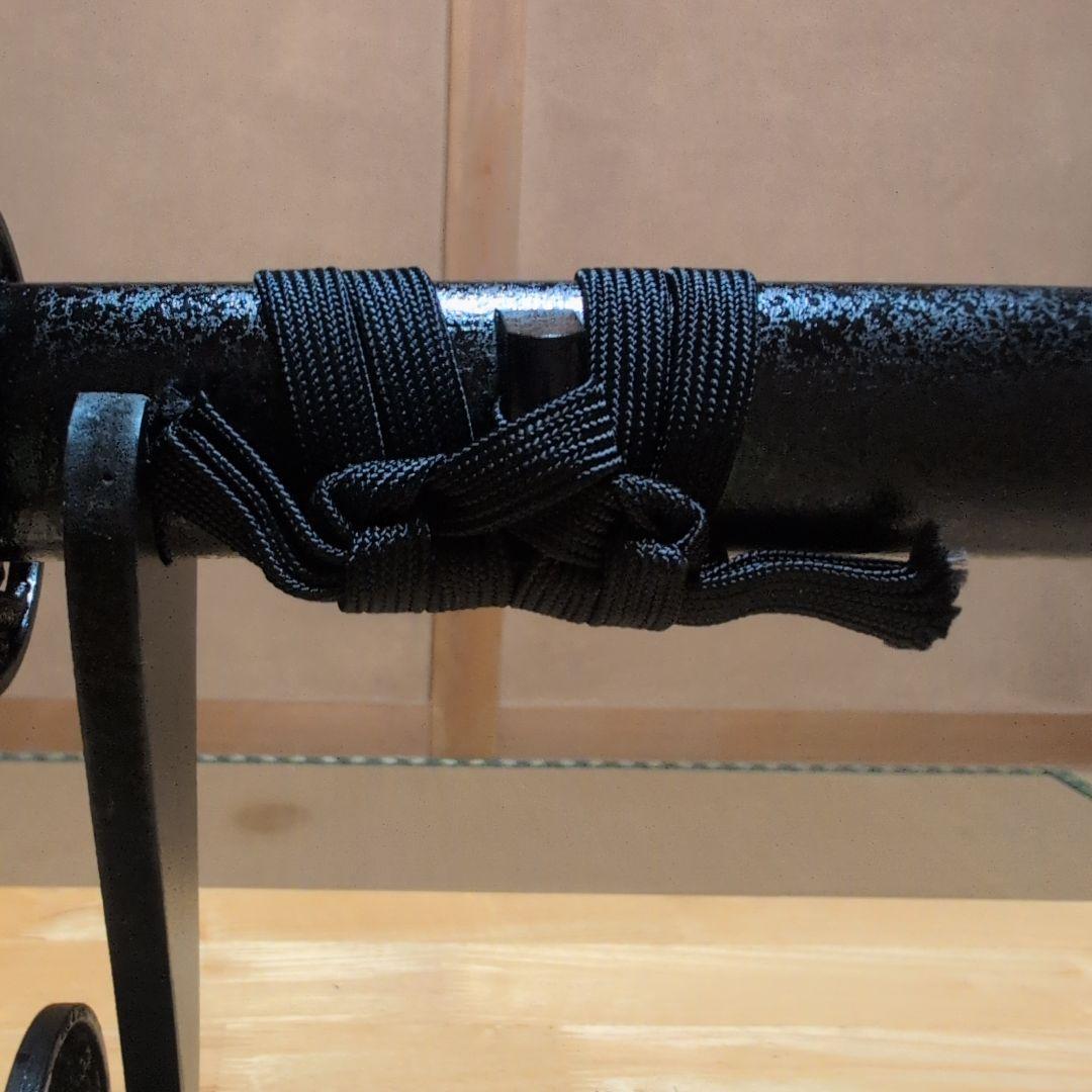 模造刀 (黒石目拵え) 打刀＋脇差し＝二振りセット＋刀掛け台　✰フルセット✰