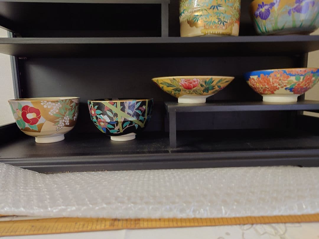 抹茶茶碗 12個セット未使用品 桑野むつ子デザイン御所の花十二ヶ月