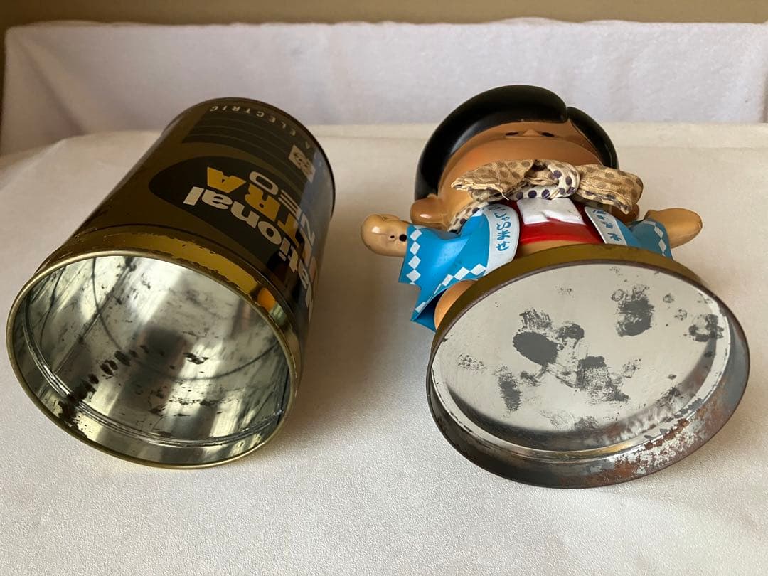 ナショナル坊や　のぼり旗付　全長約35cm　非売品　昭和レトロ