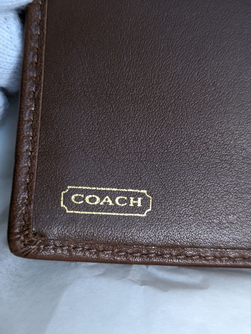 COACH 　コーチ　エルゴブラウン 二つ折り財布　未使用