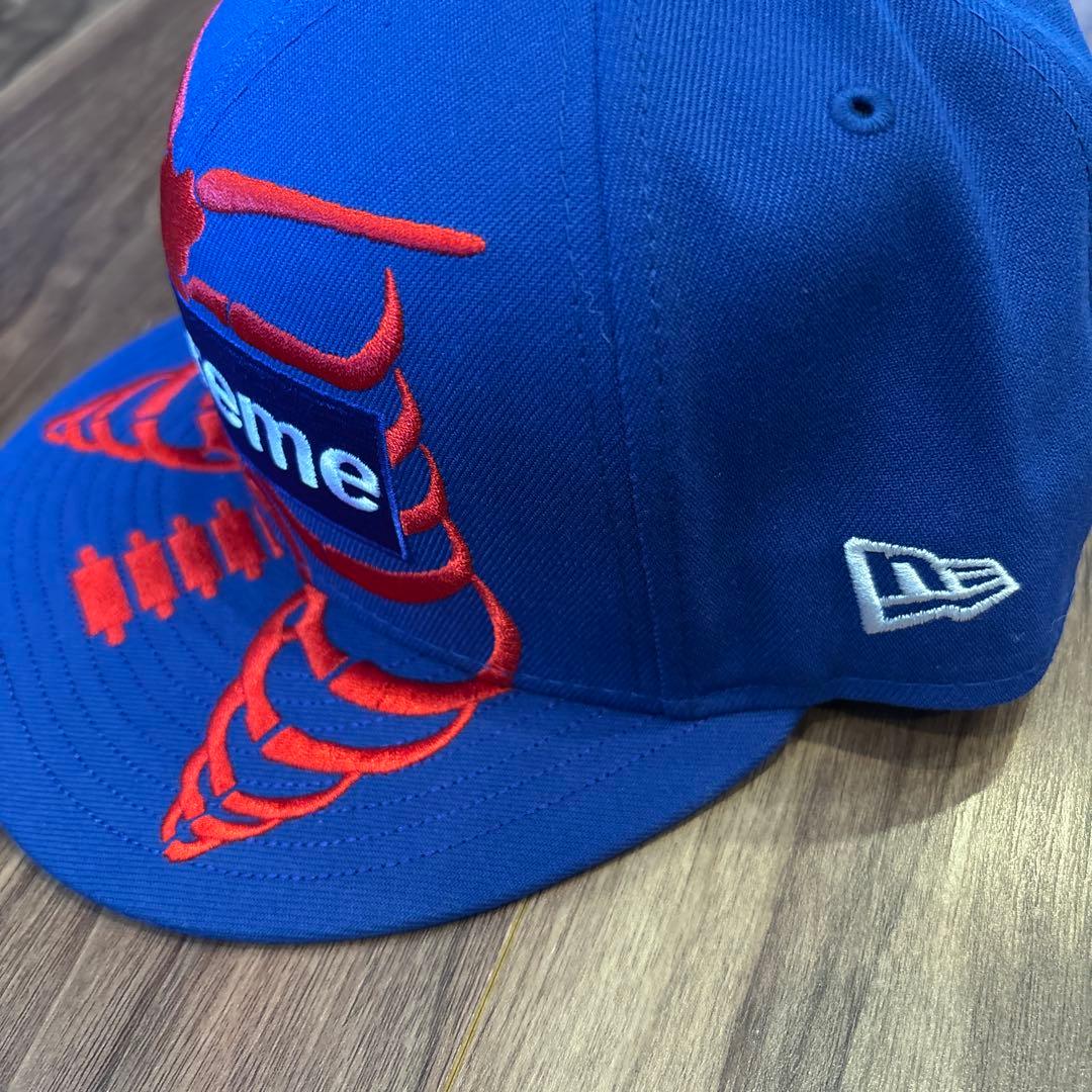 美品Supreme bones box logo new era