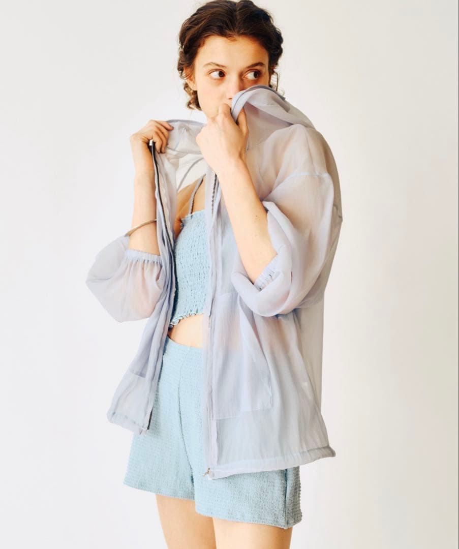 シアーパーカー4SETスイムウェア M ブルー 水着 mystic