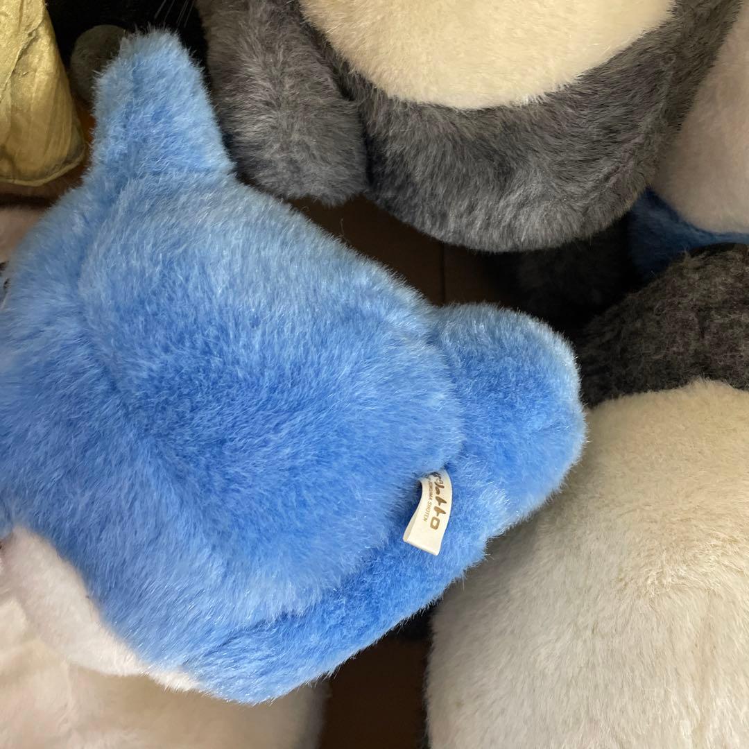 となりのトトロ　レトロ　ぬいぐるみ　大トトロ3 中トトロ2 ネコバス1