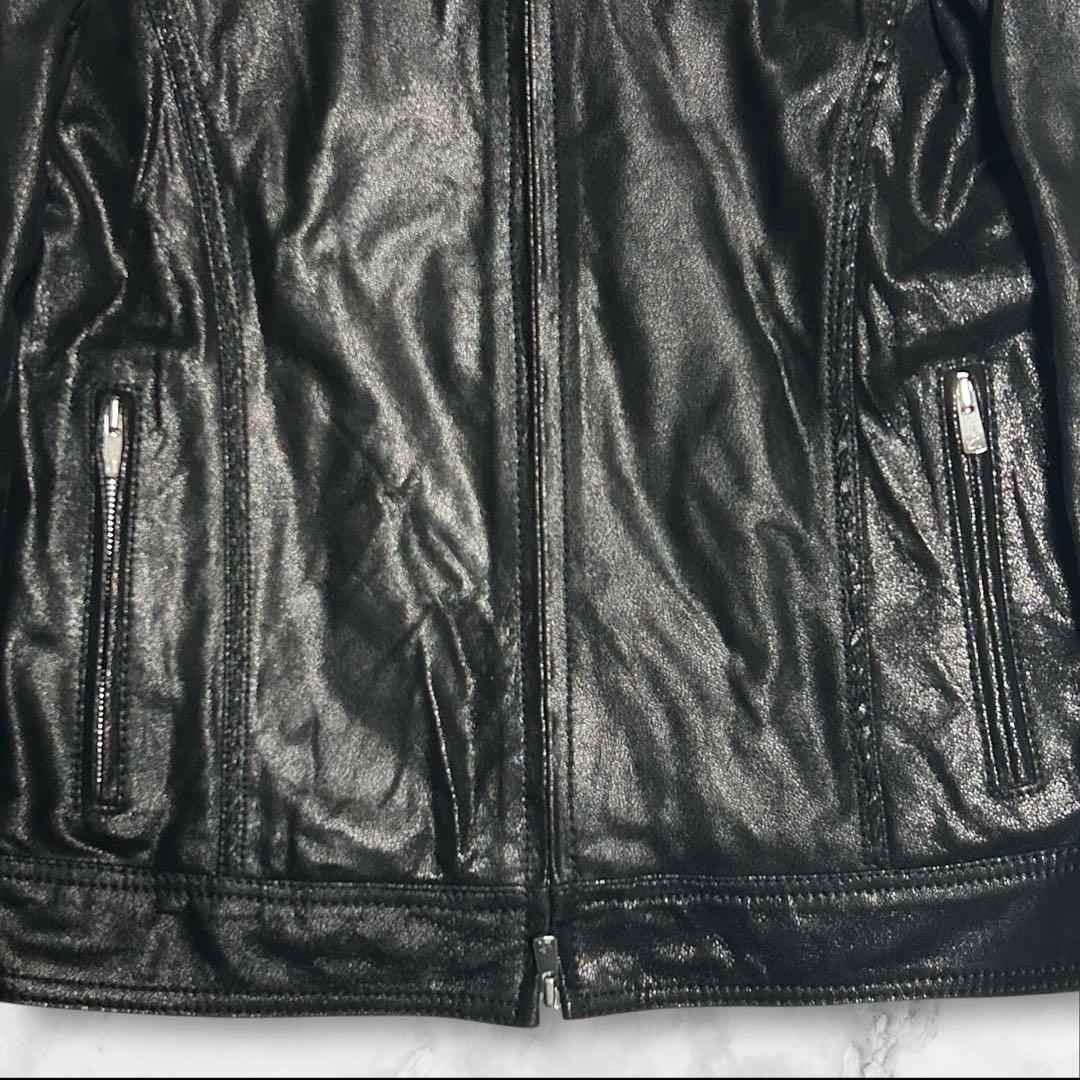 Moore様　美品】 Cathy Jane シュリンク加工やぎ革レザージャ