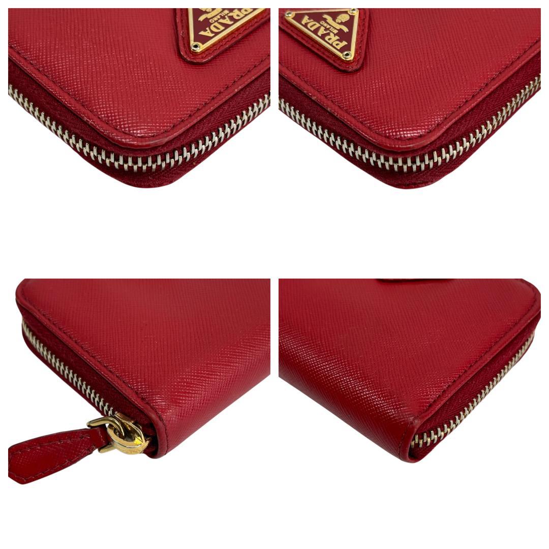 美品 PRADA プラダ ケース サフィアーノ 三角ロゴ 1M0268