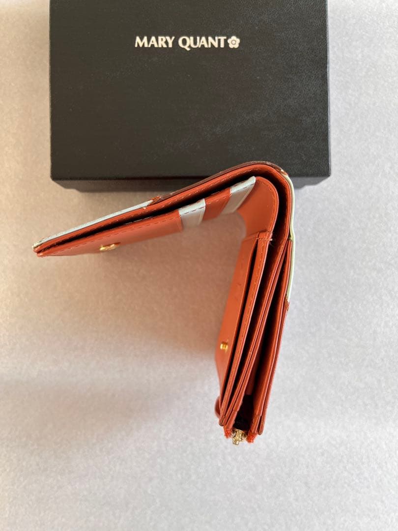 【希少品】MARY QUANT パッチワーク ウォレット 二つ折り財布 未使用品
