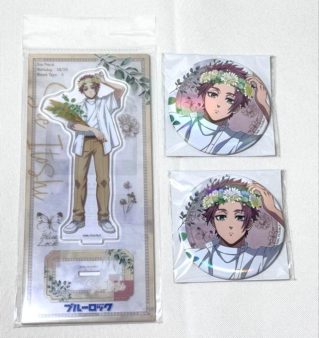 糸師冴 flower crown 缶バッジ アクスタ