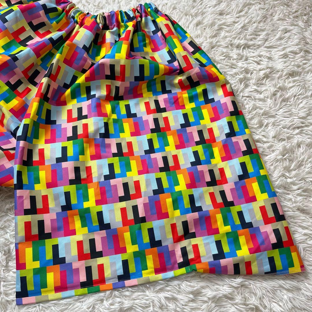 極美品 コムデギャルソン 24SS ワイドパンツ カラフル マルチカラー