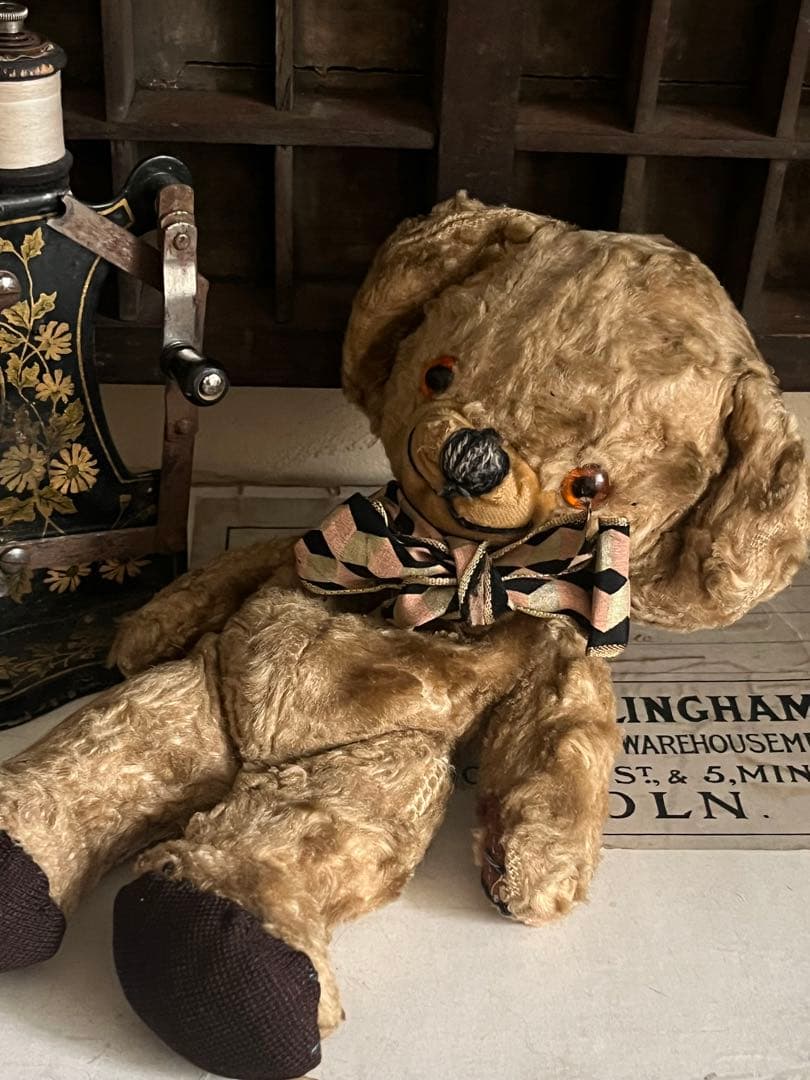 アンティークヴィンテージ英国製メリーソートチーキーテディベア ぬいぐるみドール